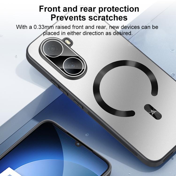 For Huawei Enjoy 80 Plus Ice Magnetic Explosion-proof Lens Film PC Phone Case