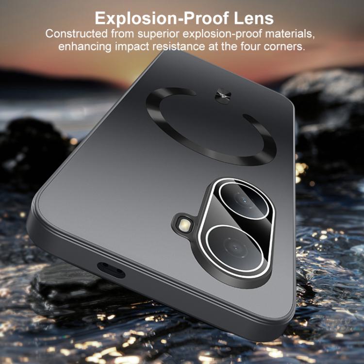 For Huawei Enjoy 80 Plus Ice Magnetic Explosion-proof Lens Film PC Phone Case