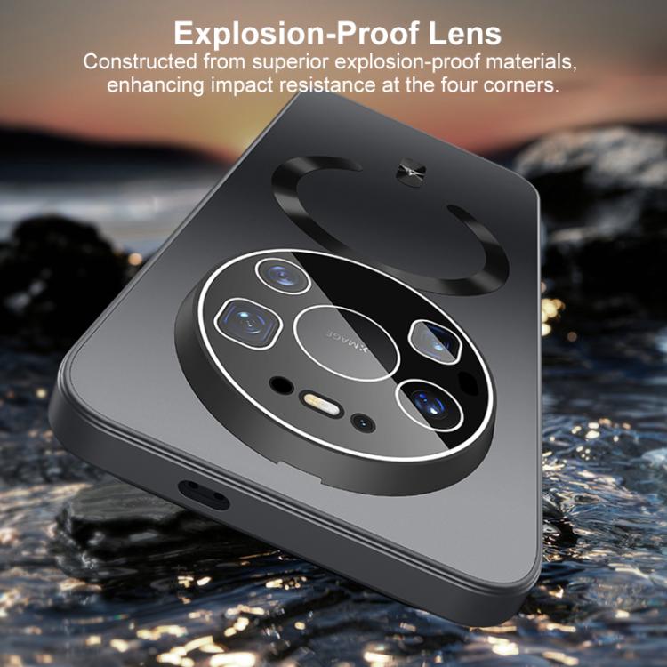 For Huawei Mate 80 Pro Ice Magnetic Explosion-proof Lens Film PC Phone Case