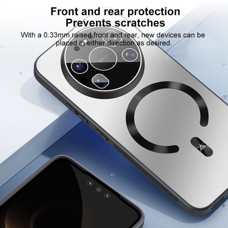 For Huawei Mate 80 Pro Ice Magnetic Explosion-proof Lens Film PC Phone Case