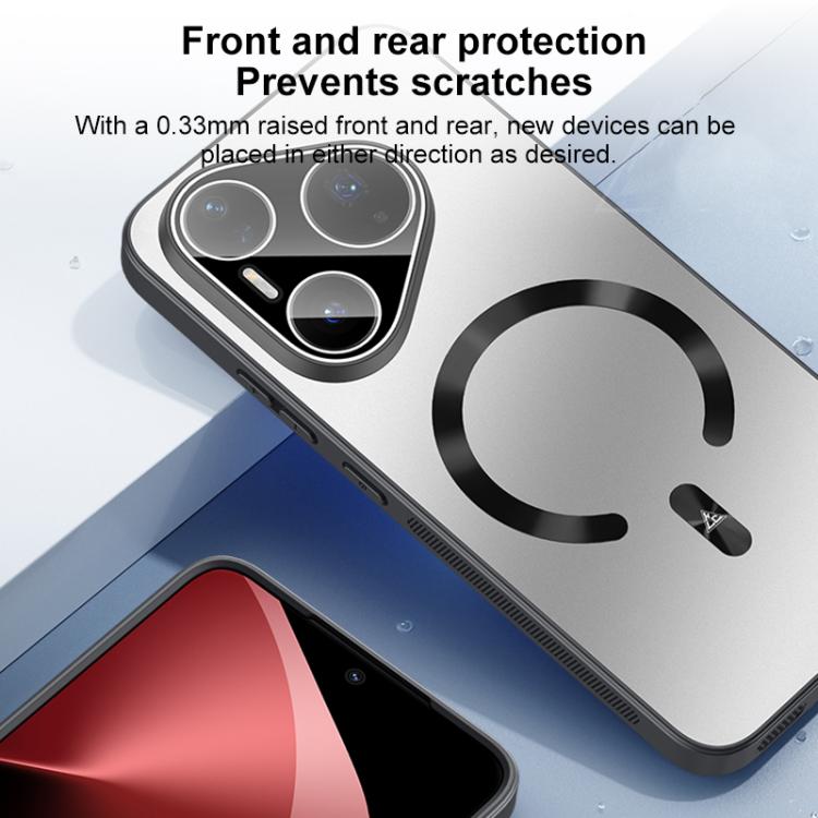 For Huawei Pura 70 Ice Magnetic Explosion-proof Lens Film PC Phone Case