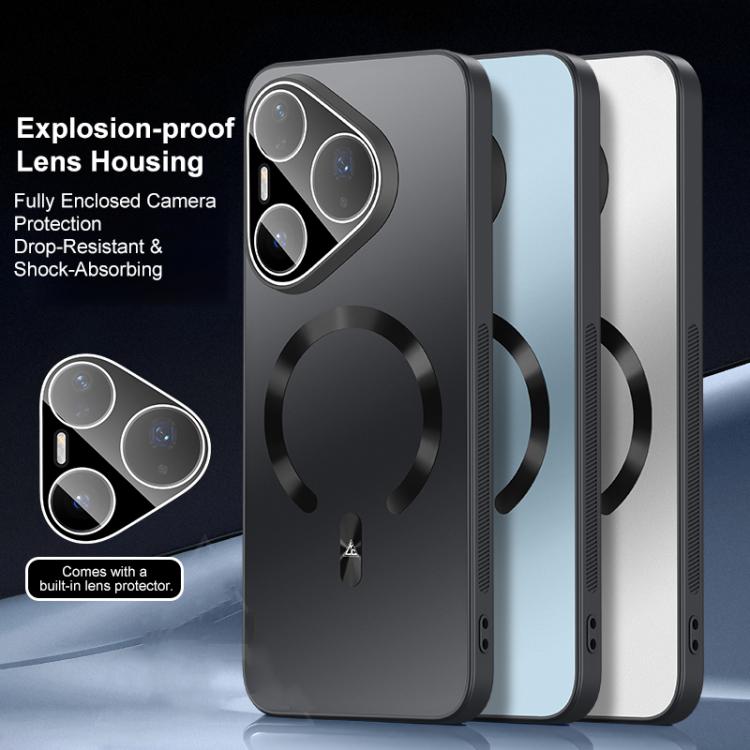For Huawei Pura 70 Pro Ice Magnetic Explosion-proof Lens Film PC Phone Case