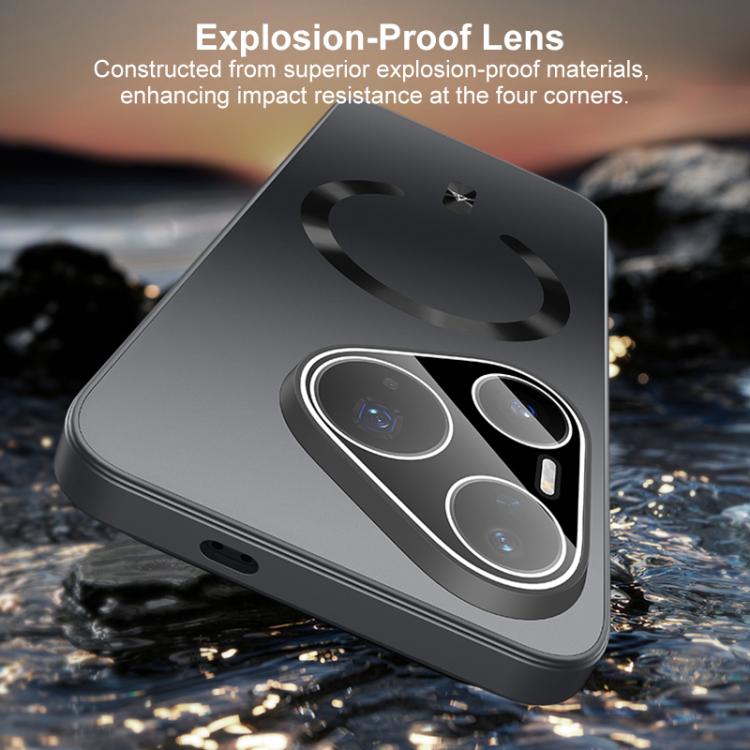 For Huawei Pura 80 Ice Magnetic Explosion-proof Lens Film PC Phone Case