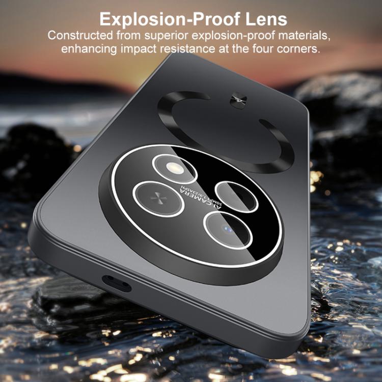 For Huawei Enjoy 90 Plus Ice Magnetic Explosion-proof Lens Film PC Phone Case