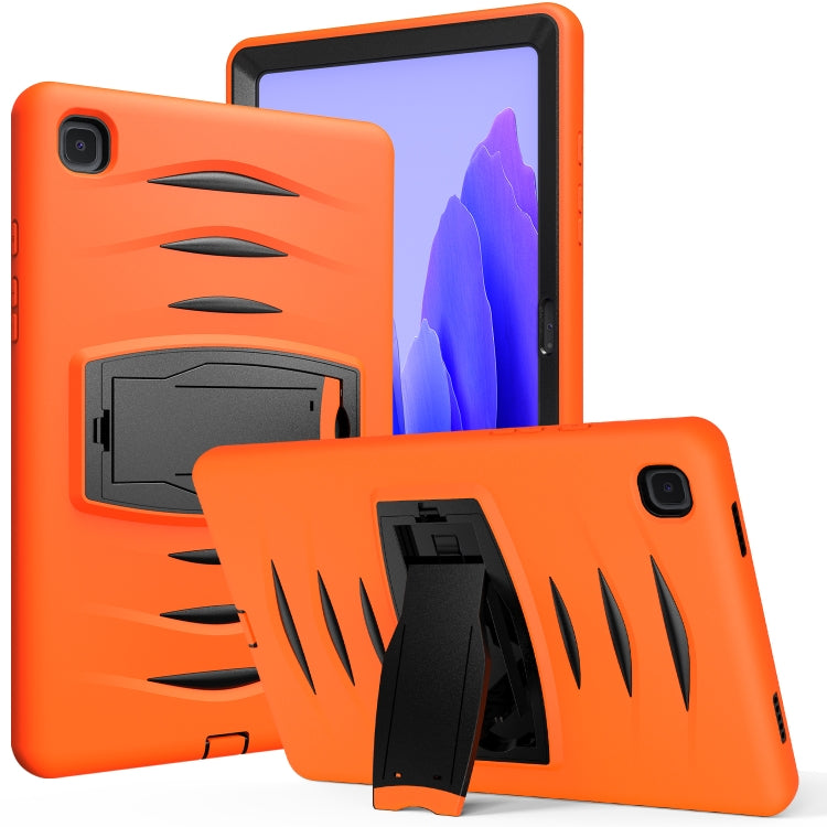 For Samsung Galaxy Tab A7 (2020) T500/T505 Wave Texture Series PC + Silicone Protective Case with Holder