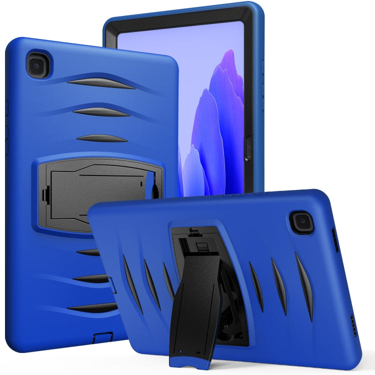 For Samsung Galaxy Tab A7 (2020) T500/T505 Wave Texture Series PC + Silicone Protective Case with Holder