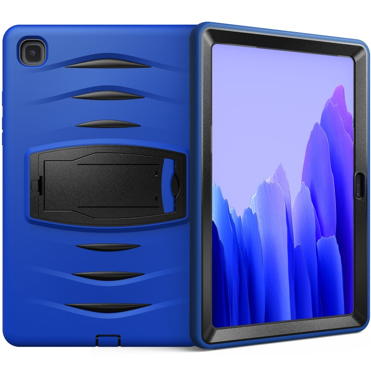 For Samsung Galaxy Tab A7 (2020) T500/T505 Wave Texture Series PC + Silicone Protective Case with Holder