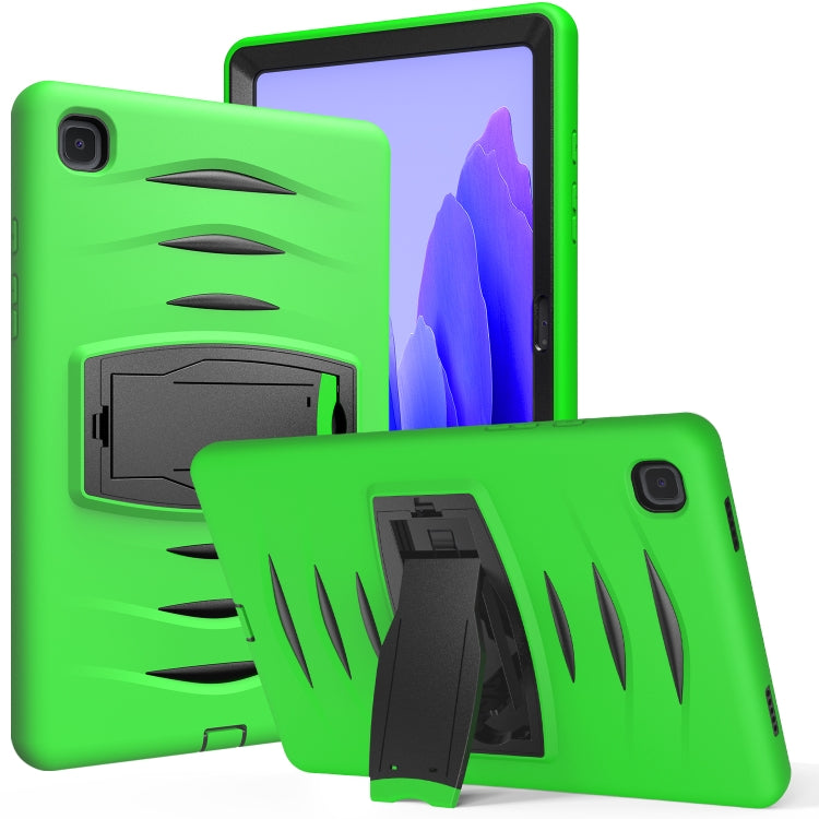 For Samsung Galaxy Tab A7 (2020) T500/T505 Wave Texture Series PC + Silicone Protective Case with Holder