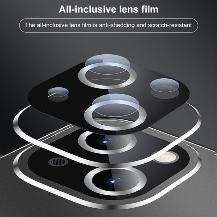 For iPhone 13 Golden Shield Metal Frosted Lens Film Phone Case