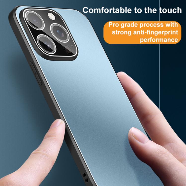 For iPhone 14 Pro Max Golden Shield Metal Frosted Lens Film Phone Case
