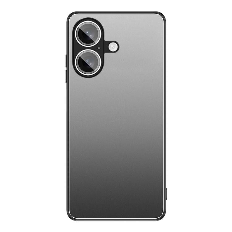 For iPhone 16 Golden Shield Metal Frosted Lens Film Phone Case