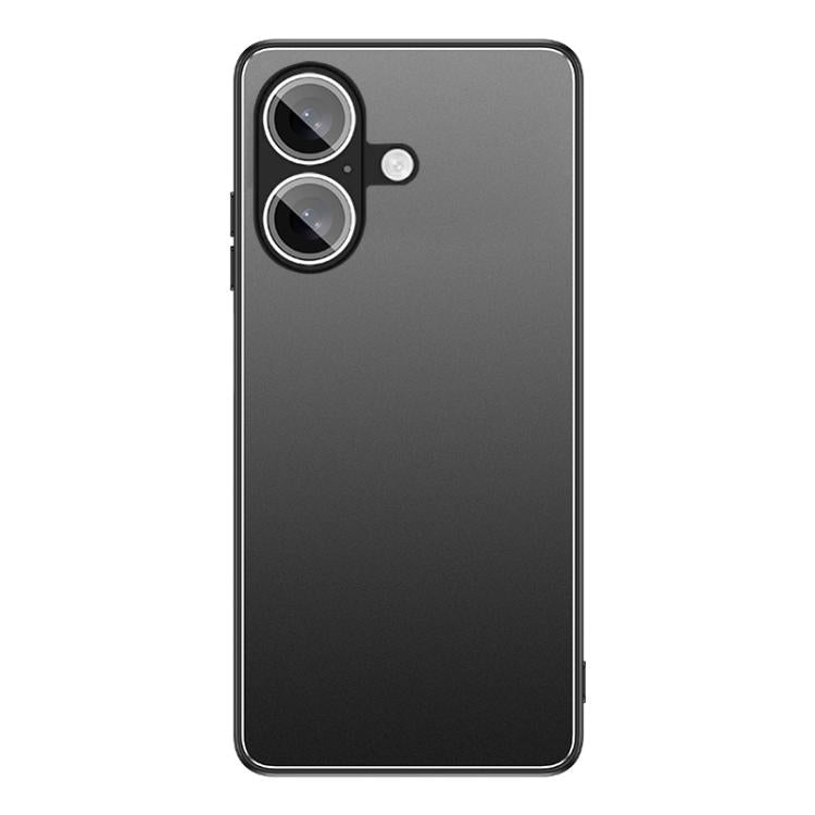 For iPhone 17 Golden Shield Metal Frosted Lens Film Phone Case