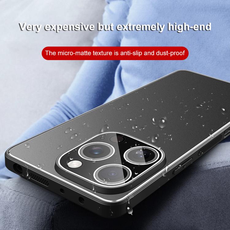For iPhone 17 Golden Shield Metal Frosted Lens Film Phone Case