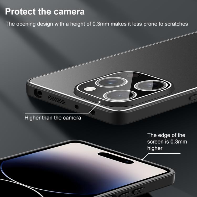 For iPhone 17 Golden Shield Metal Frosted Lens Film Phone Case