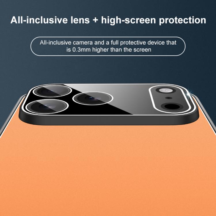 For iPhone Air Golden Shield Metal Frosted Lens Film Phone Case
