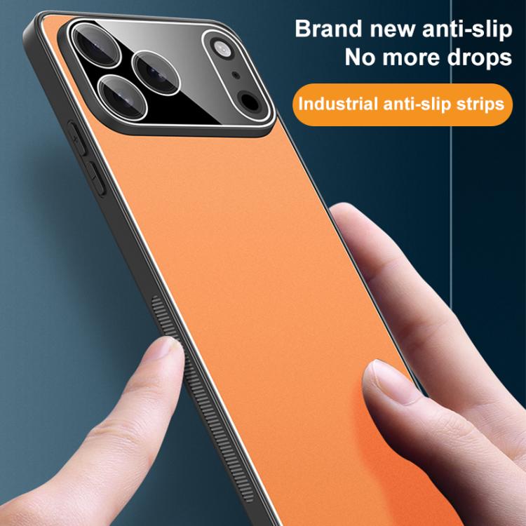 For iPhone 17 Pro Max Golden Shield Metal Frosted Lens Film Phone Case