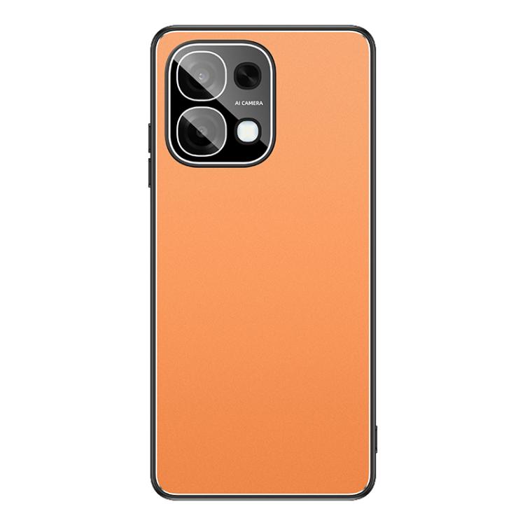 For OPPO A6 5G Golden Shield Metal Frosted Lens Film Phone Case