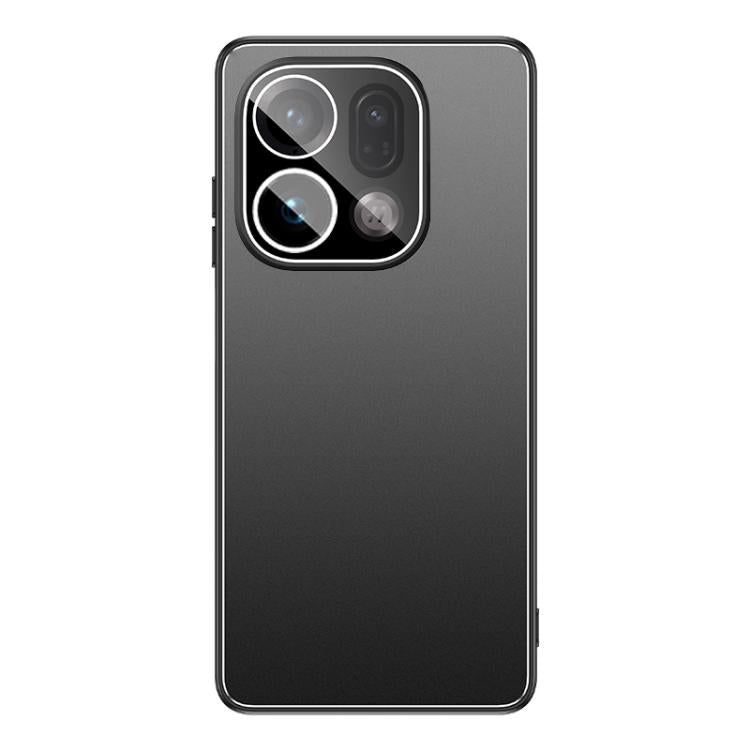 For OPPO Find X9 Golden Shield Metal Frosted Lens Film Phone Case