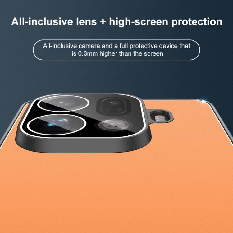 For OPPO Find X9 Golden Shield Metal Frosted Lens Film Phone Case