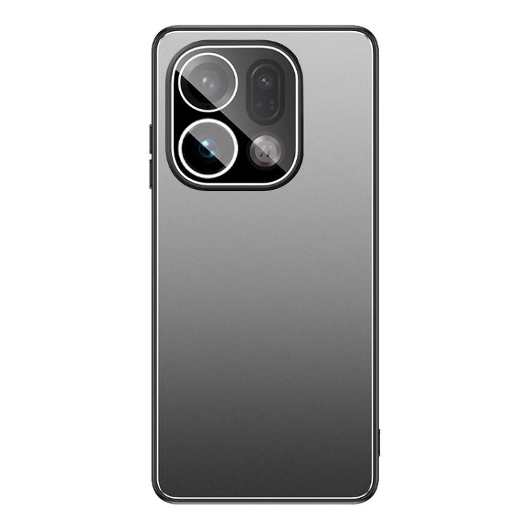 For OPPO Find X9 Golden Shield Metal Frosted Lens Film Phone Case