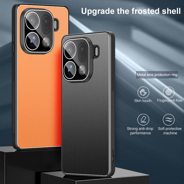 For OPPO Find X9 Pro Golden Shield Metal Frosted Lens Film Phone Case
