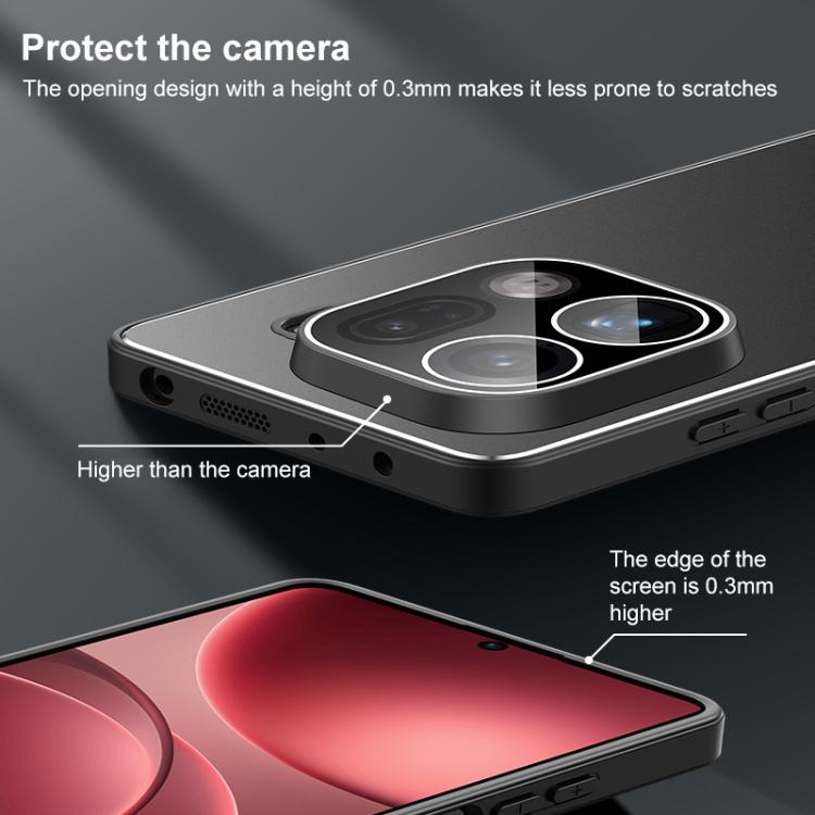 For OPPO Find X9 Pro Golden Shield Metal Frosted Lens Film Phone Case