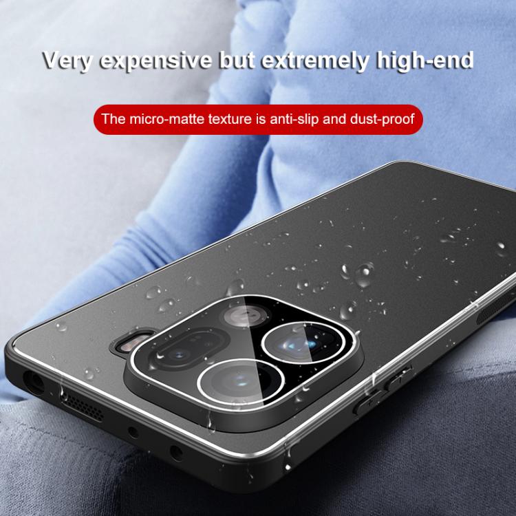 For OPPO Find X9 Pro Golden Shield Metal Frosted Lens Film Phone Case