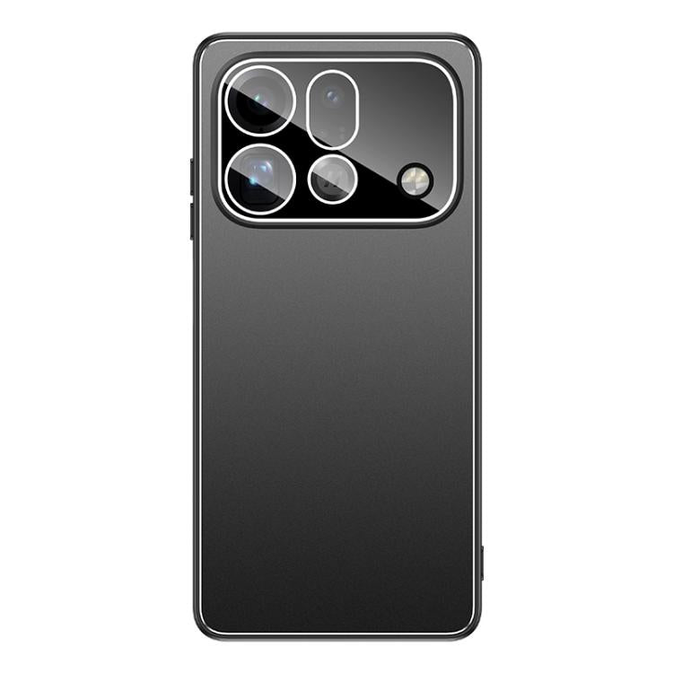 For OPPO Find X9s Pro 5G Golden Shield Metal Frosted Lens Film Phone Case