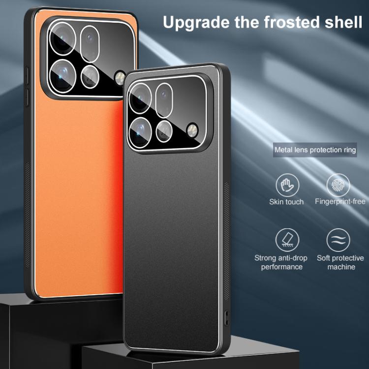 For OPPO Find X9s Pro 5G Golden Shield Metal Frosted Lens Film Phone Case