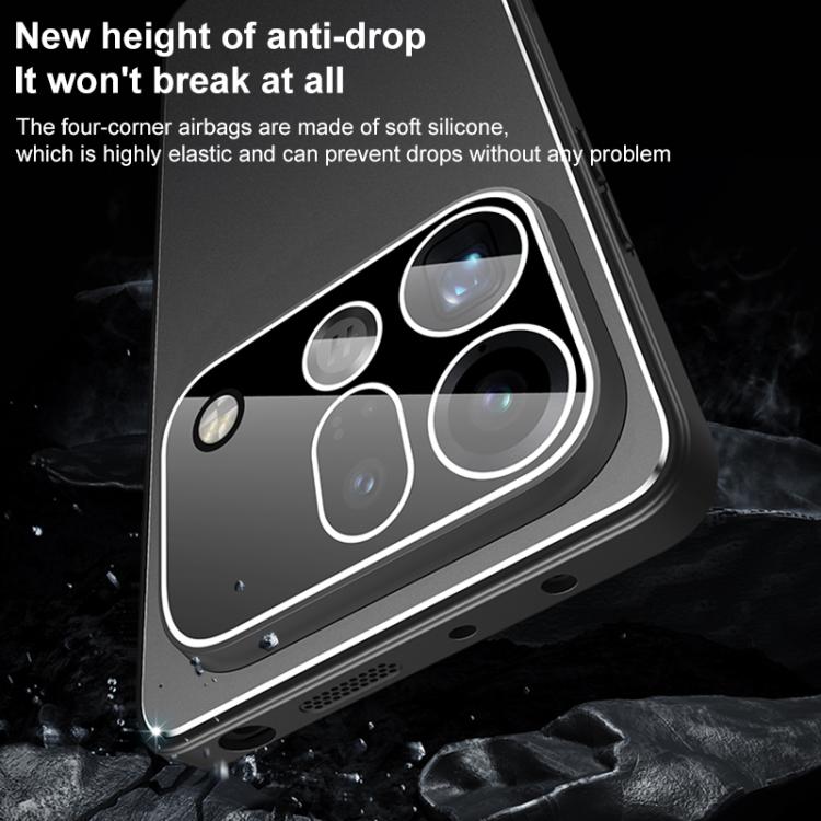 For OPPO Find X9s Pro 5G Golden Shield Metal Frosted Lens Film Phone Case