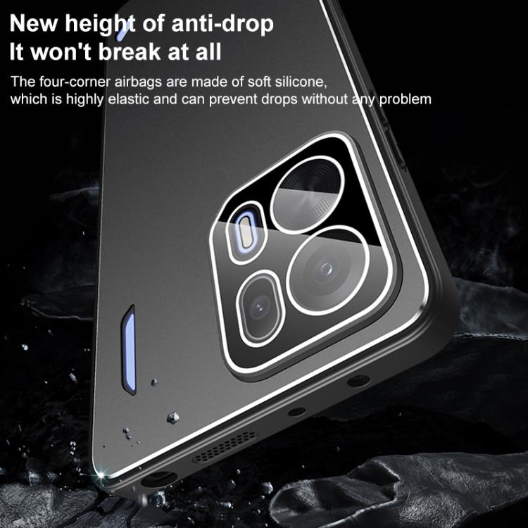 For OPPO K15 Pro+ Golden Shield Metal Frosted Lens Film Phone Case