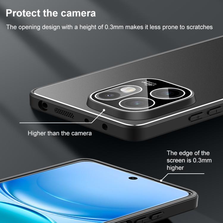 For OPPO Reno15 5G Global Golden Shield Metal Frosted Lens Film Phone Case