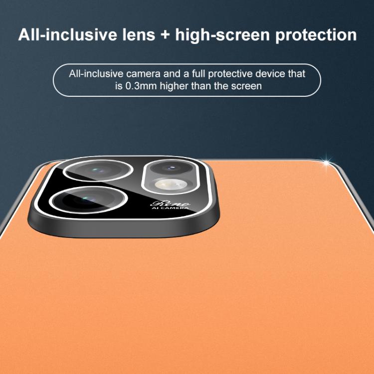 For OPPO Reno15 5G Global Golden Shield Metal Frosted Lens Film Phone Case