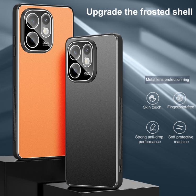 For OPPO Reno15 5G Global Golden Shield Metal Frosted Lens Film Phone Case