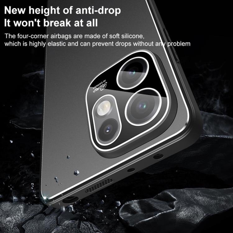 For OPPO Reno15 5G Global Golden Shield Metal Frosted Lens Film Phone Case