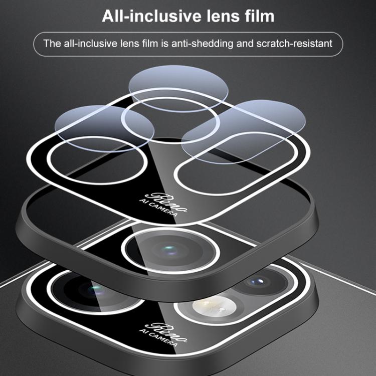 For OPPO Reno15 5G Global Golden Shield Metal Frosted Lens Film Phone Case
