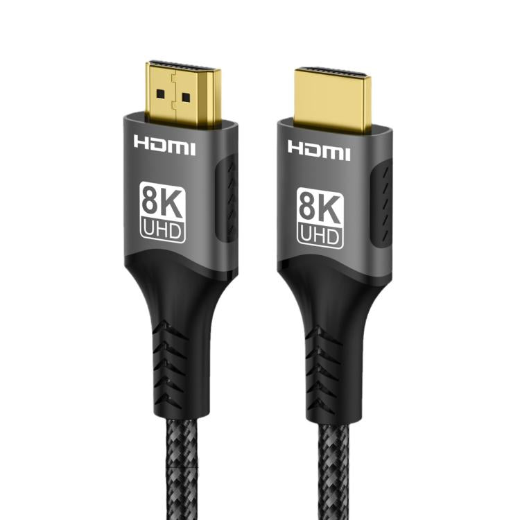 WG232 8K 60Hz HDMI 2.1 Ultra HD Braided Adapter Cable, Length:2m - Black