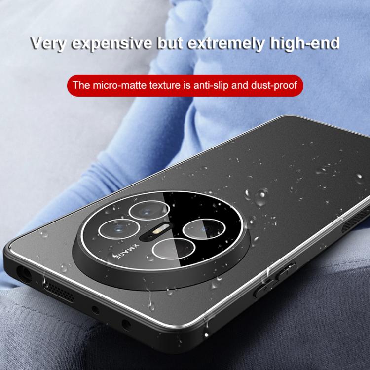 For Huawei Mate 70 Air Golden Shield Metal Frosted Lens Film Phone Case