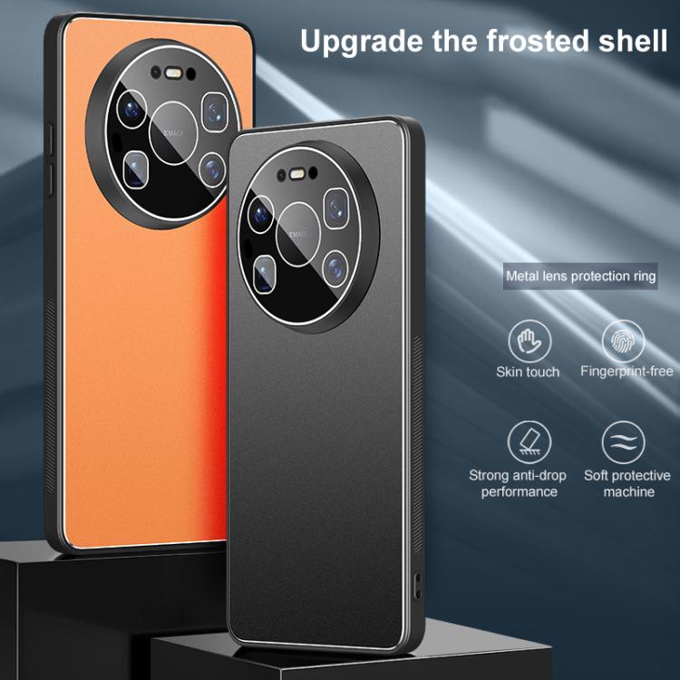 For Huawei Mate 80 Pro Golden Shield Metal Frosted Lens Film Phone Case