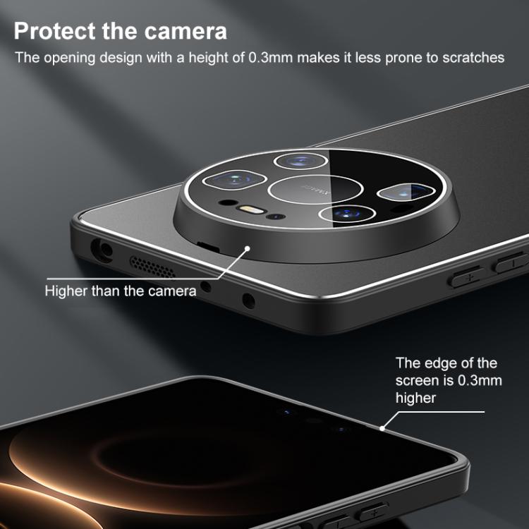 For Huawei Mate 80 Pro Golden Shield Metal Frosted Lens Film Phone Case