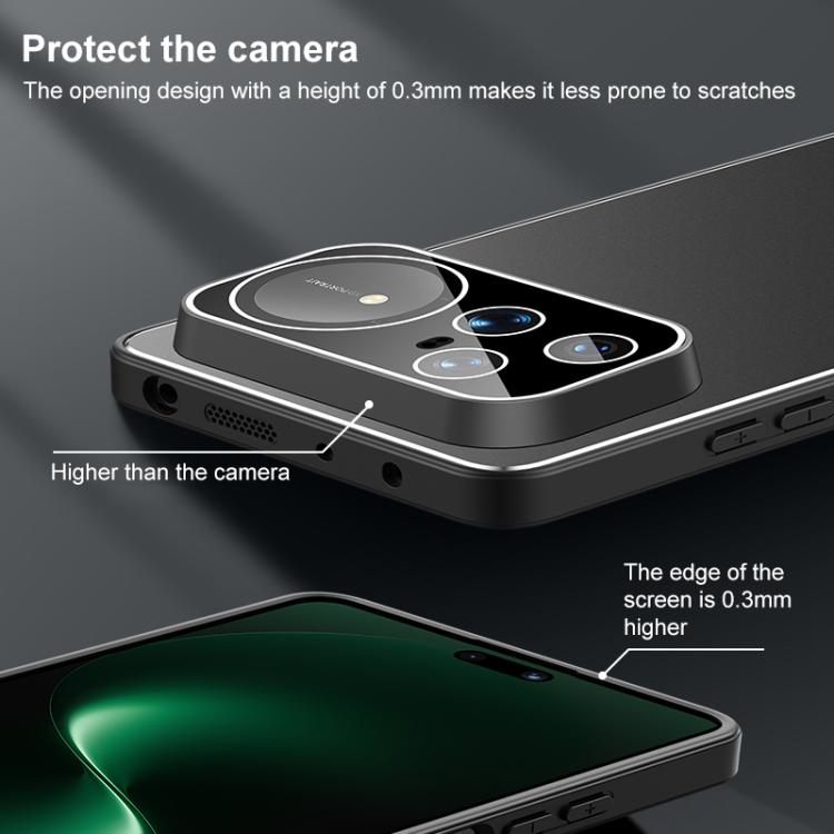 For Huawei nova 15 Golden Shield Metal Frosted Lens Film Phone Case