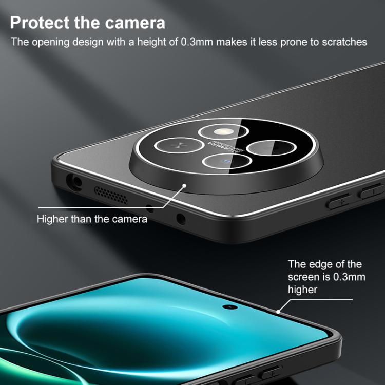 For Huawei Enjoy 90 Pro Max Golden Shield Metal Frosted Lens Film Phone Case