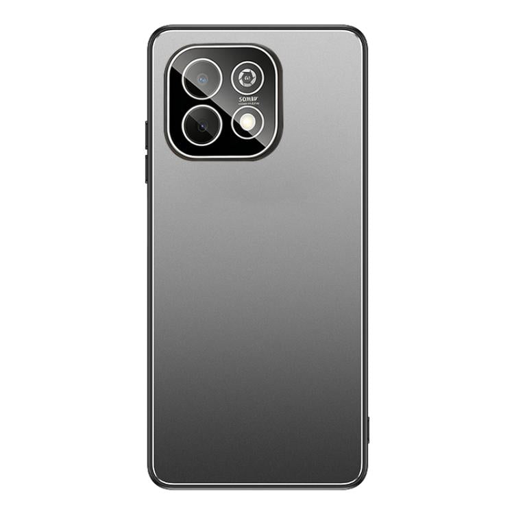 For Huawei Enjoy 90 Plus Golden Shield Metal Frosted Lens Film Phone Case