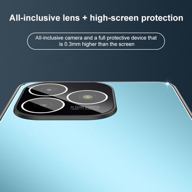 For Huawei Enjoy 90 Plus Golden Shield Metal Frosted Lens Film Phone Case