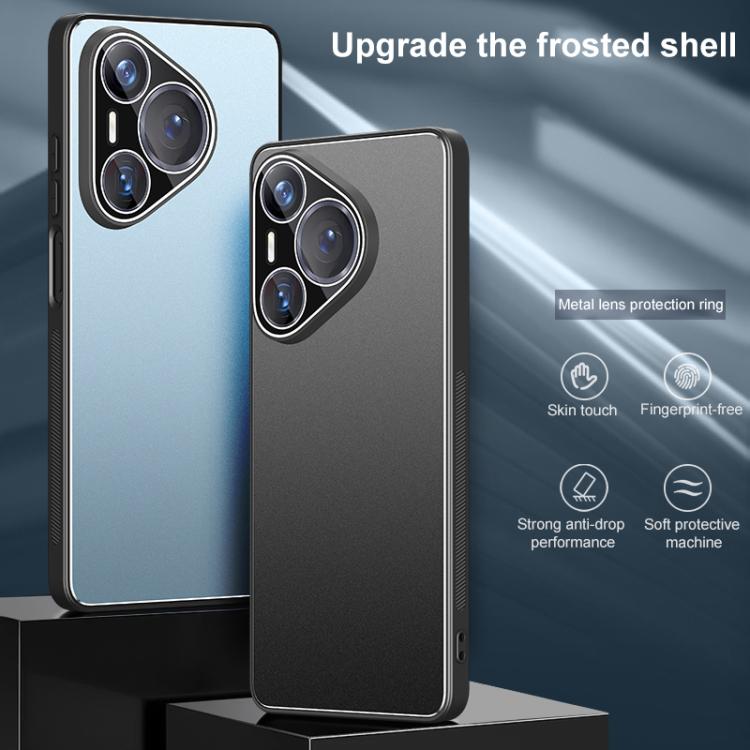 For Huawei Pura 80 Golden Shield Metal Frosted Lens Film Phone Case