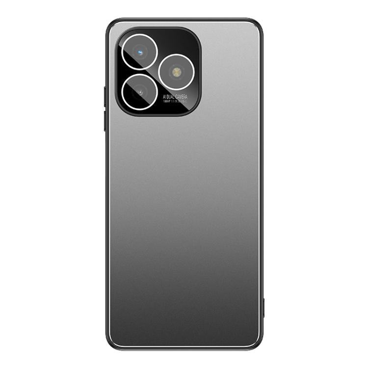 For Huawei Enjoy 80s Golden Shield Metal Frosted Lens Film Phone Case