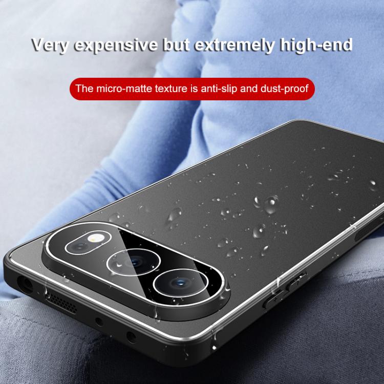 For Honor 500 Global 155.8mm Golden Shield Metal Frosted Lens Film Phone Case