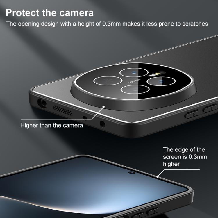 For Honor Magic8 Pro Golden Shield Metal Frosted Lens Film Phone Case