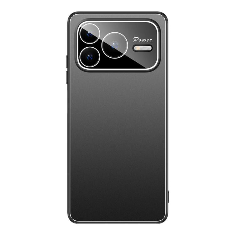 For Honor Power2 Golden Shield Metal Frosted Lens Film Phone Case