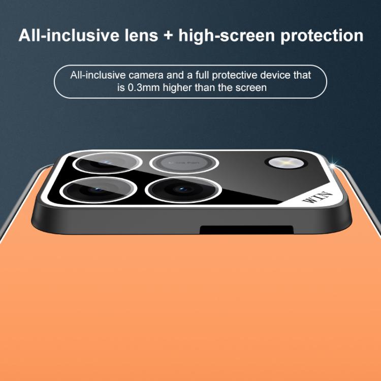 For Honor Win RT Golden Shield Metal Frosted Lens Film Phone Case